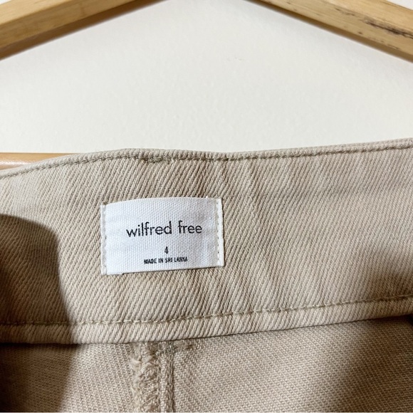 Wilfred Free Aritzia Modern Cargo Pants Khaki High Waisted Women’s 4 - Picture 6 of 12